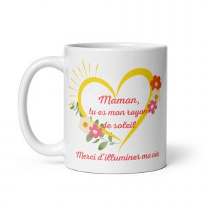 mug blanc brillant mon rayon de soleil