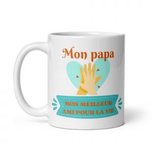mug blanc brillant