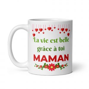 Home mug blanc brillant
